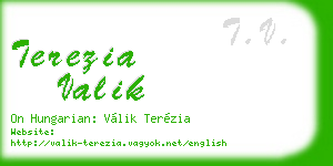 terezia valik business card