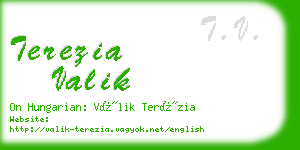 terezia valik business card